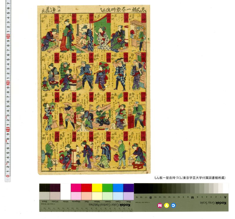 しん板一昼夜時づくし - ページ 1